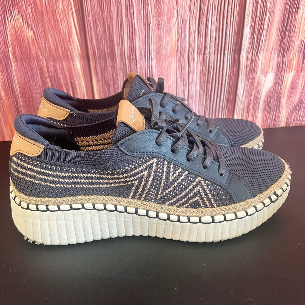 Skechers Navy Modern Comfort Wilshire Sneakers, W - Picture 3 of 15